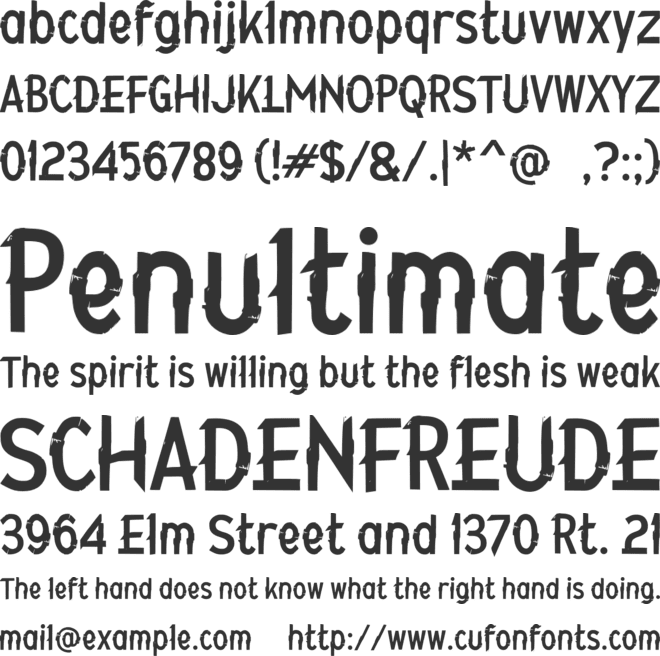 j Jegal font preview