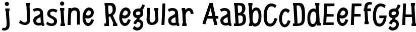 j Jasine Regular font