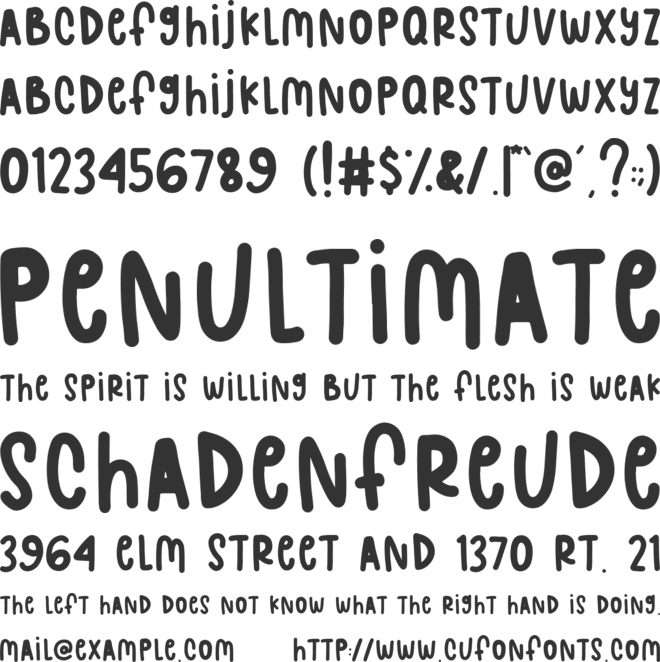 Magic Hollow font preview