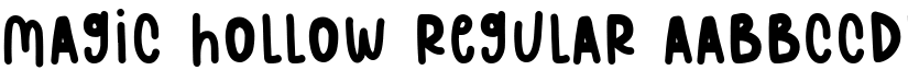 Magic Hollow Regular font