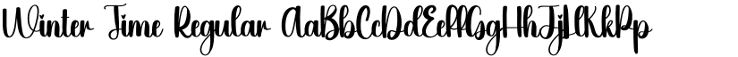 Winter Time Regular font