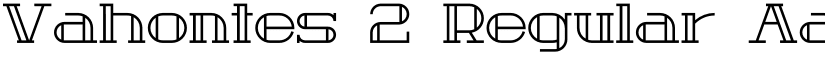 Vahontes 2 Regular font
