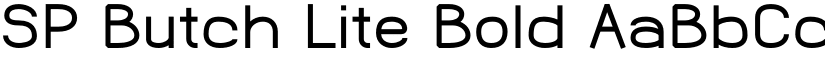 SP Butch Lite Bold font