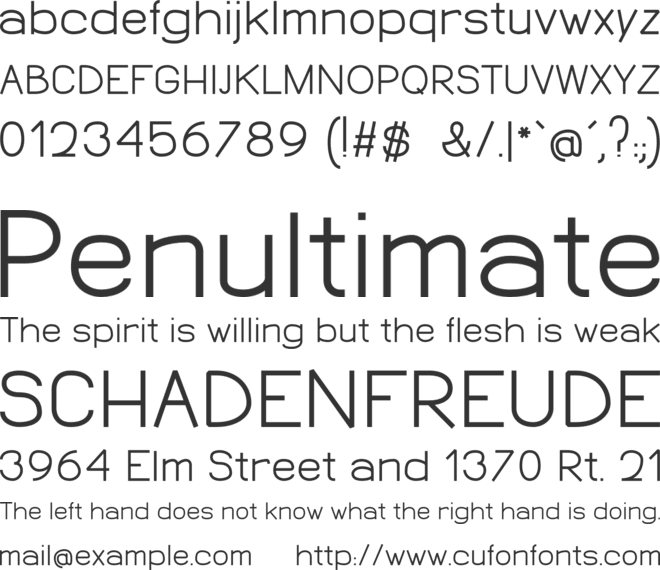 SP Butch Lite font preview