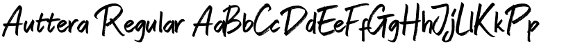 Auttera Regular font