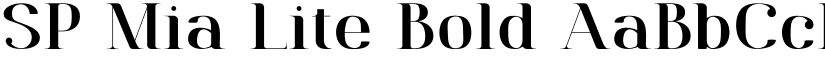 SP Mia Lite Bold font