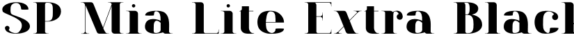SP Mia Lite Extra Black font