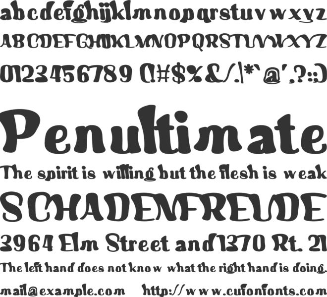 Henstoka font preview