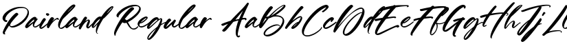 Pairland Regular font