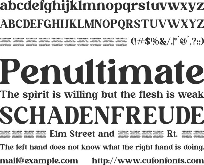 Millaris Personal Use Only font preview