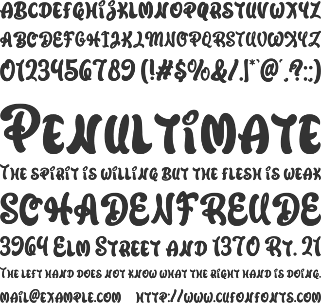 Walt Melody font preview