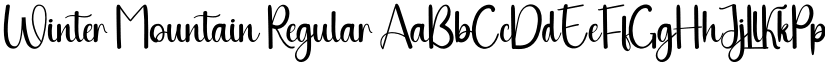 Winter Mountain Regular font