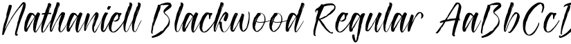 Nathaniell Blackwood Regular font