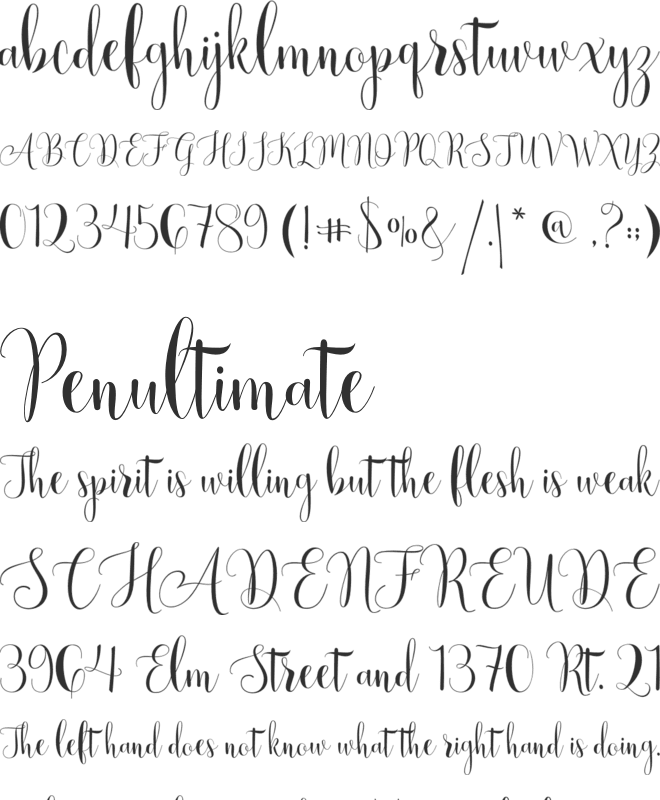Valentines font preview