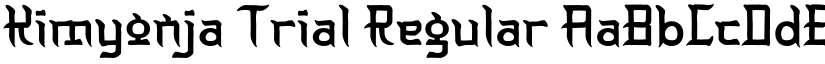 Kimyonja Trial Regular font
