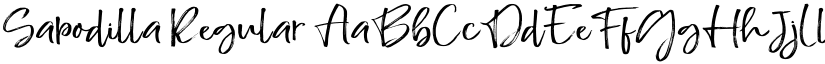 Sapodilla Regular font