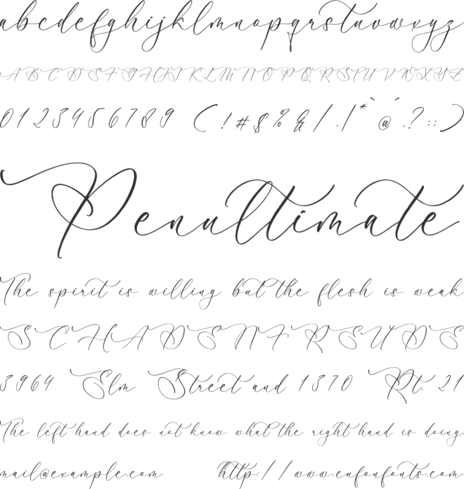 Augusthin Beatrice font preview