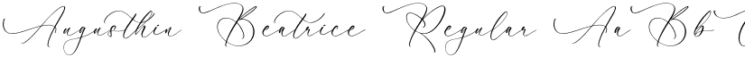Augusthin Beatrice Regular font