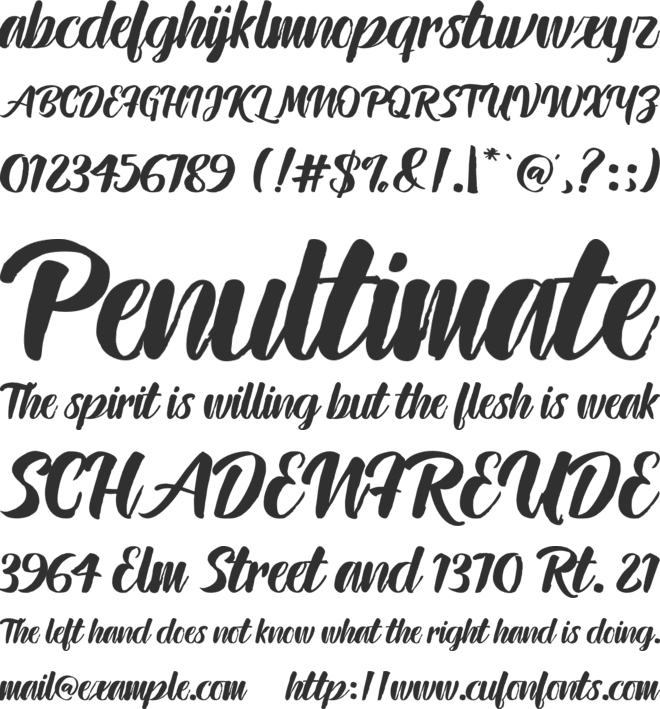 Ink Blank font preview