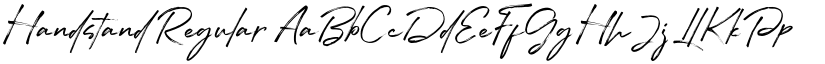 Handstand Regular font