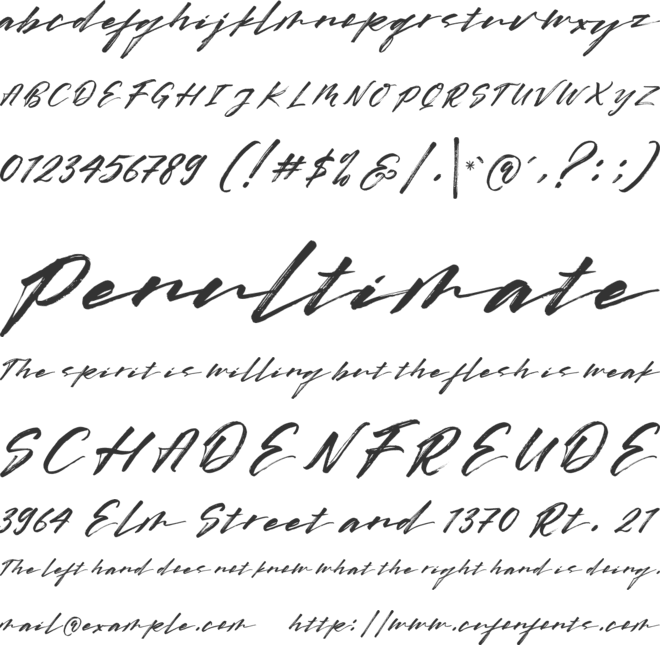 Goldstone font preview