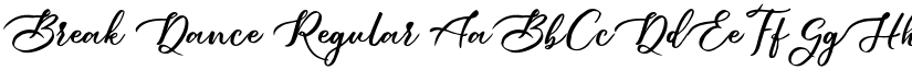 Break Dance Regular font