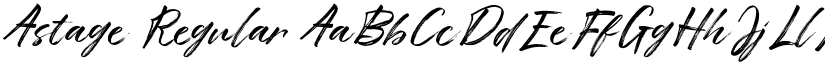 Astage Regular font