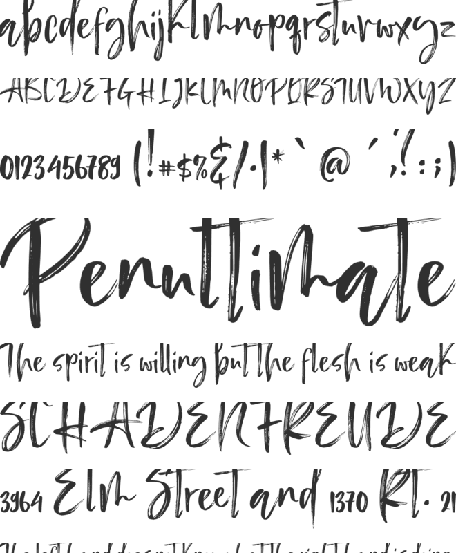 Angler fish font preview