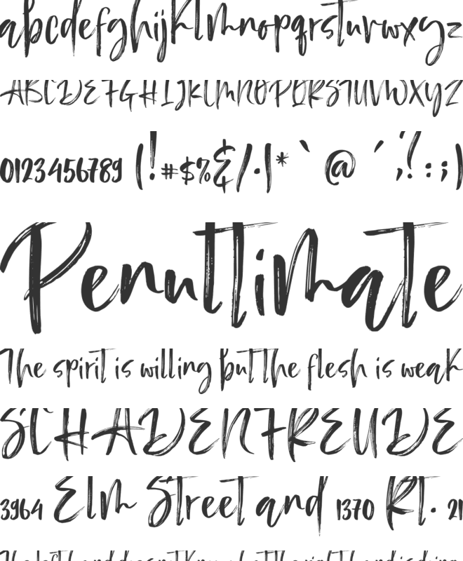 Angler fish font preview