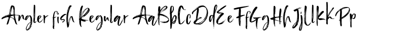 Angler fish Regular font