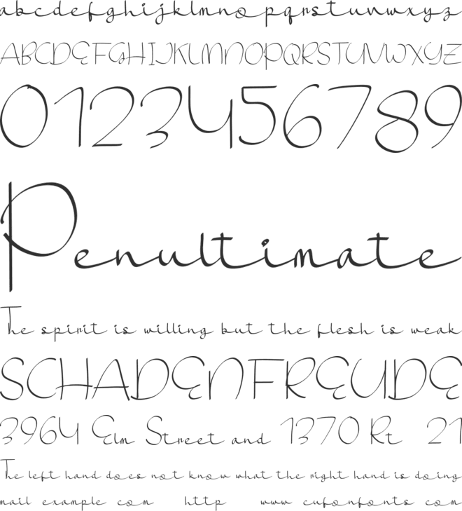 Ochinorel Personal Use font preview