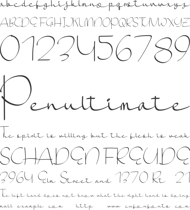 Ochinorel Personal Use font preview