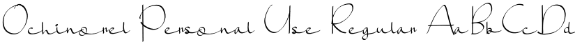Ochinorel Personal Use Regular font