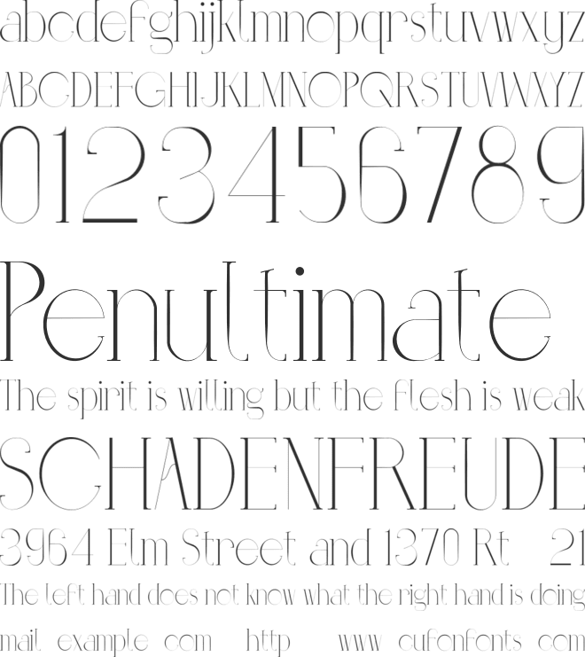 Opulenio Personal Use font preview