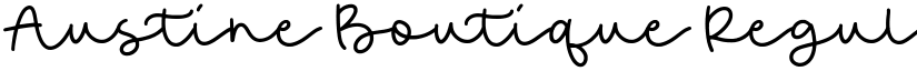 Austine Boutique Regular font