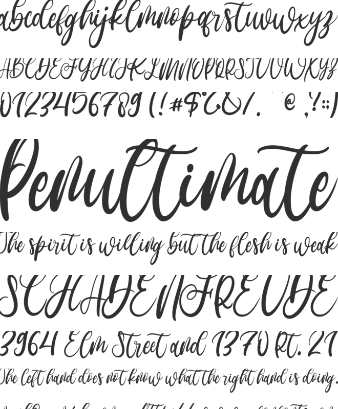 Xylophones font preview