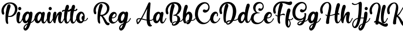 Pigaintto Reg font