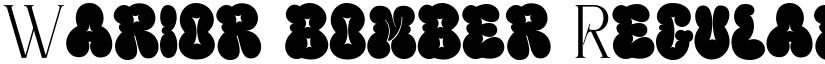Warior bomber Regular font
