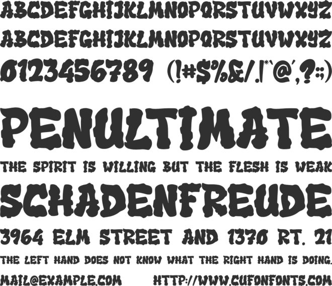 Cameroon font preview