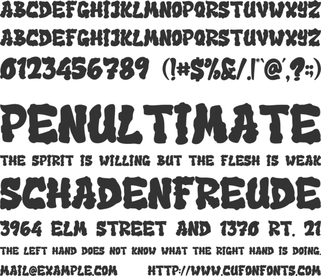 Cameroon font preview