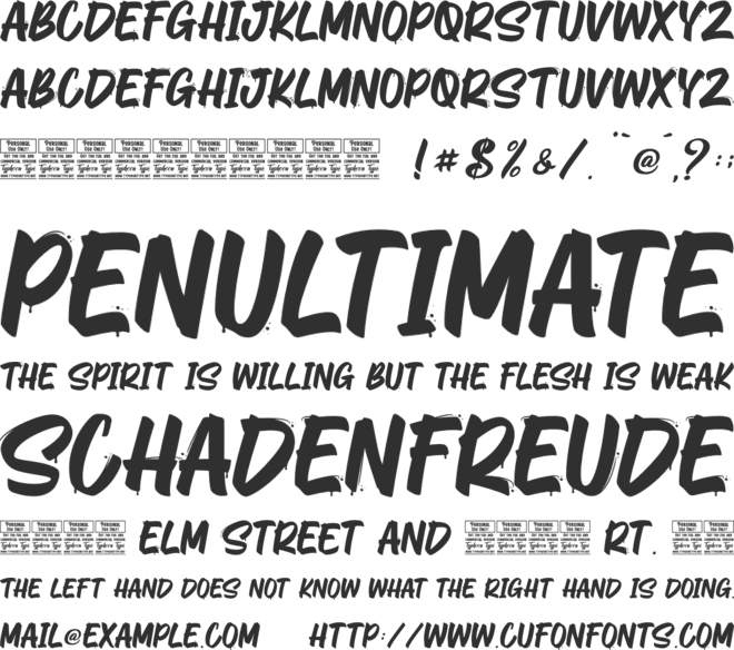 Lazy Tuesday - Personal Use font preview