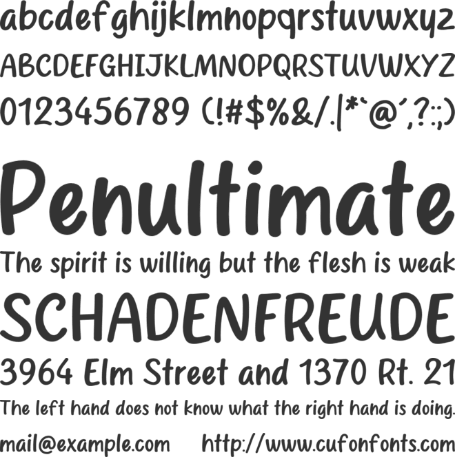 Skyland font preview