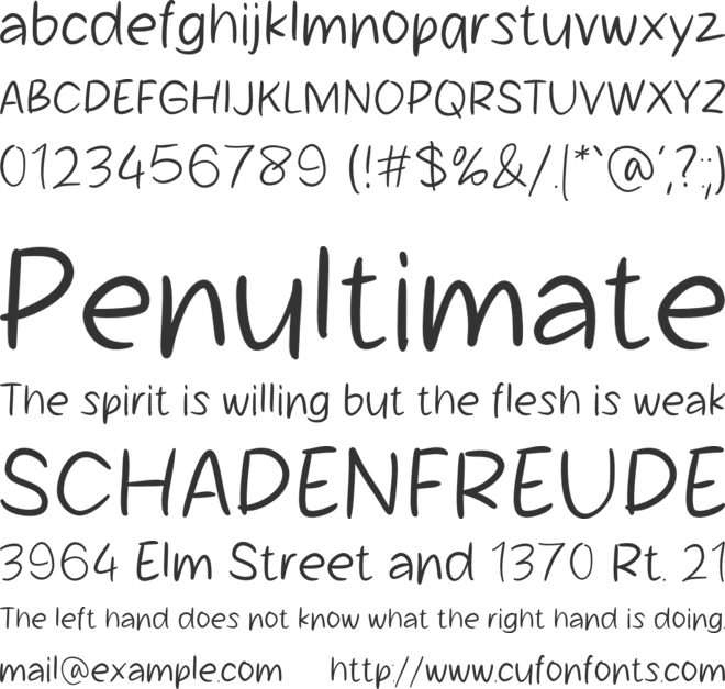 Balance Life font preview