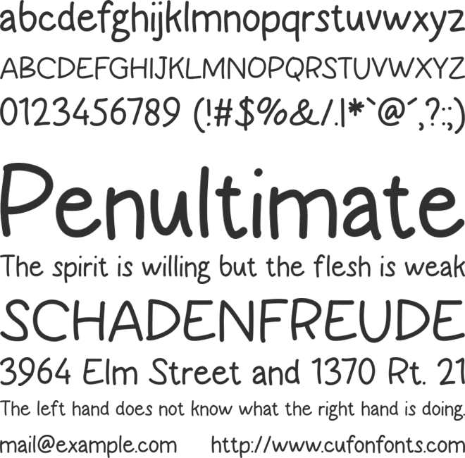 Frugalis font preview