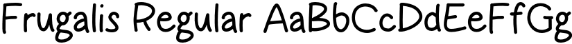 Frugalis Regular font