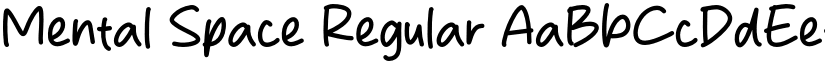 Mental Space Regular font