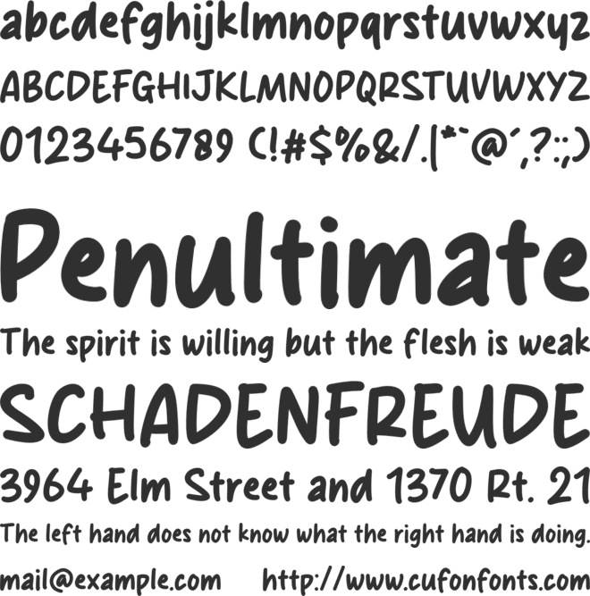 Day font preview