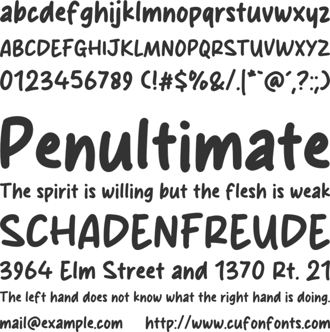 Day font preview