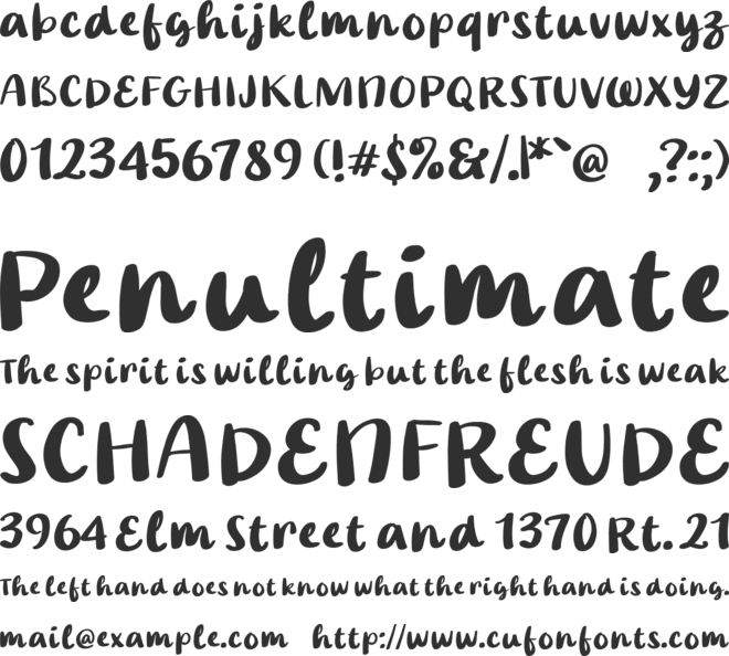 Master Freebie font preview