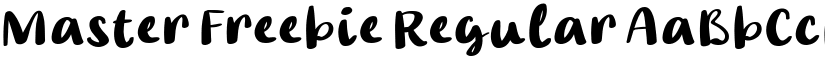 Master Freebie Regular font